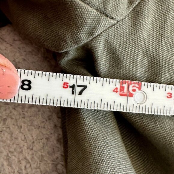 NICE COLLECTIVE Womens Jacket Chore Utility Army Green Zip Up Military - Picture 3 of 16